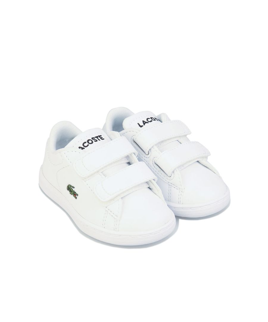 Image for Boy's Lacoste Infant Carnaby Evo Trainers in White