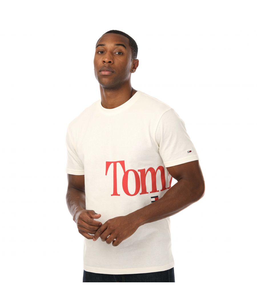 Tommy Hilfiger TJM opvallend T-shirt voor heren, wit