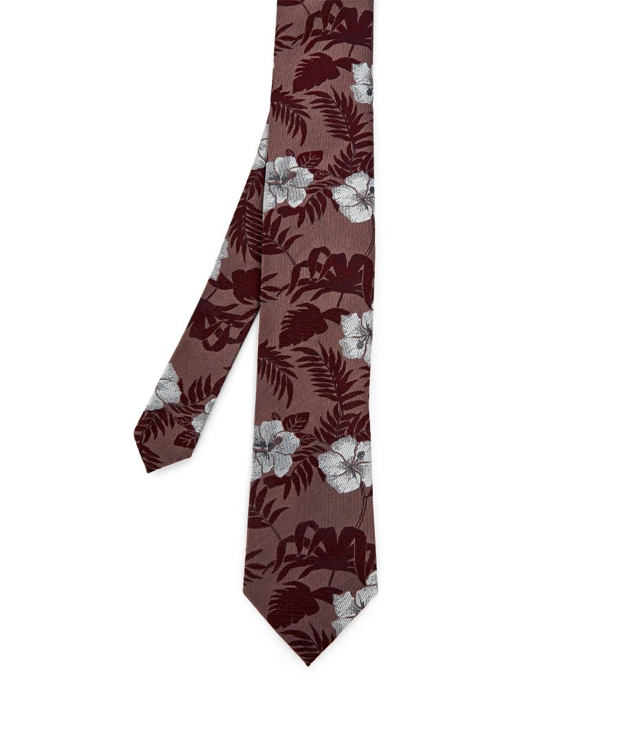 Image for Ted Baker Cava Floral Silk Tie, Pink