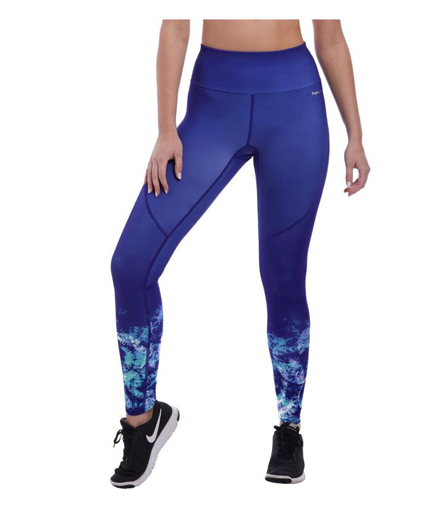 Freya's Kinetic collection is ideal for any workout! These leggings are carefully crafted with fit, shape and light control in mind. Made from soft fabric that is both lightweight and stretchy, these leggings are a fantastic match with any Freya sports bra. A fabulous print adorns the lower leg of these leggings and the wide waistband with deep elastic helps to support the torso and provide greater comfort.\n\nBeautiful, feminine design\nComfortable fit\nWide waistband with deep elastic\nComposition:- 48% Polyamide | 22% Elastane | 30% Polyester\nListed in UK sizes