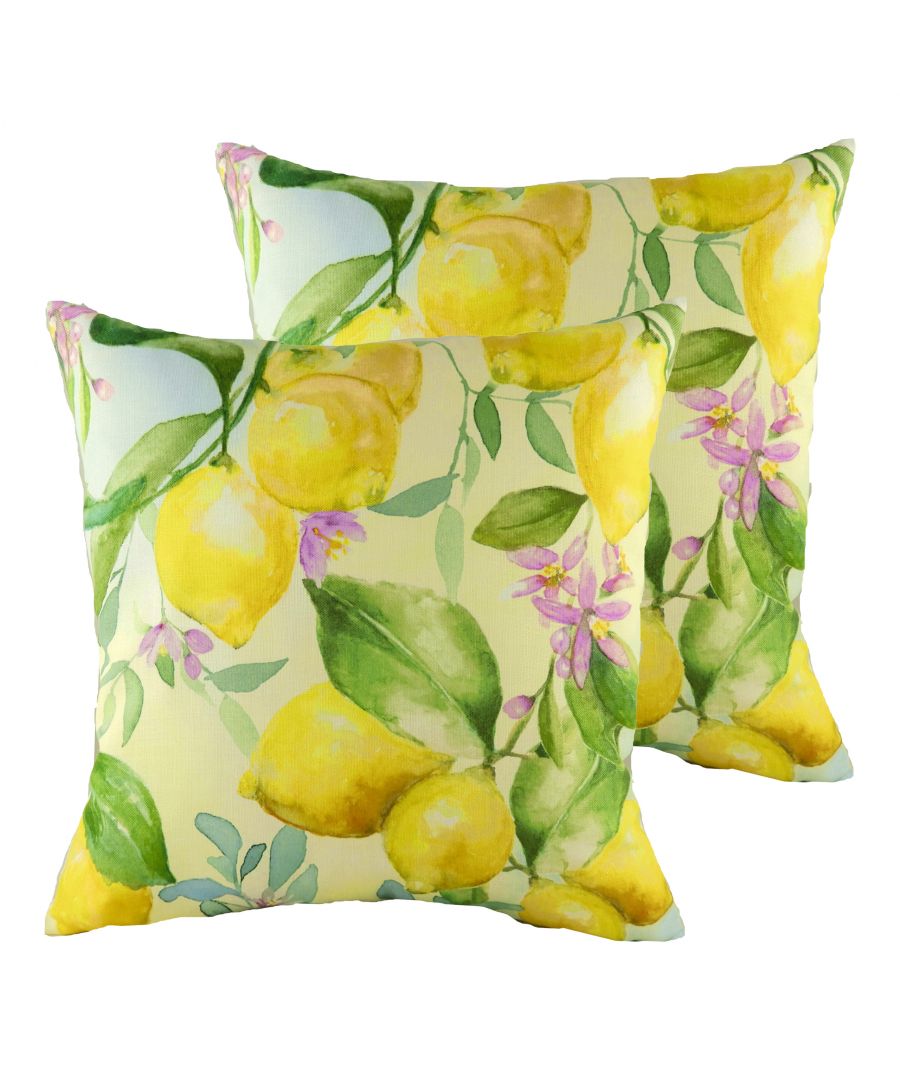 Refresh your bedroom or lounge with this stunning decorative cushion. The unique hand-painted design of Lemons will add the perfect contemporary touch to any bed or sofa, and will layer perfectly with neutrals, greens or yellows.