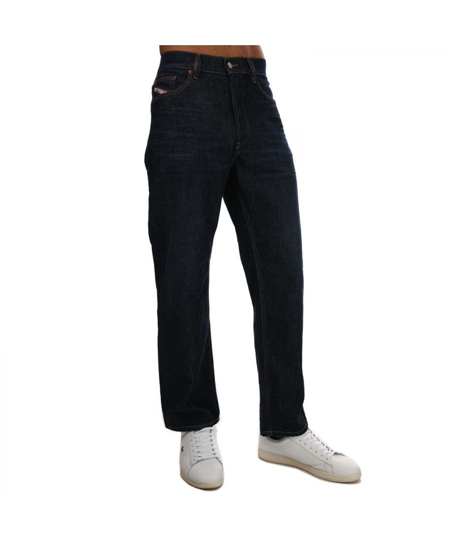 Diesel Mens D-Macs Straight Jeans in Denim - Blue Cotton - Size 32R