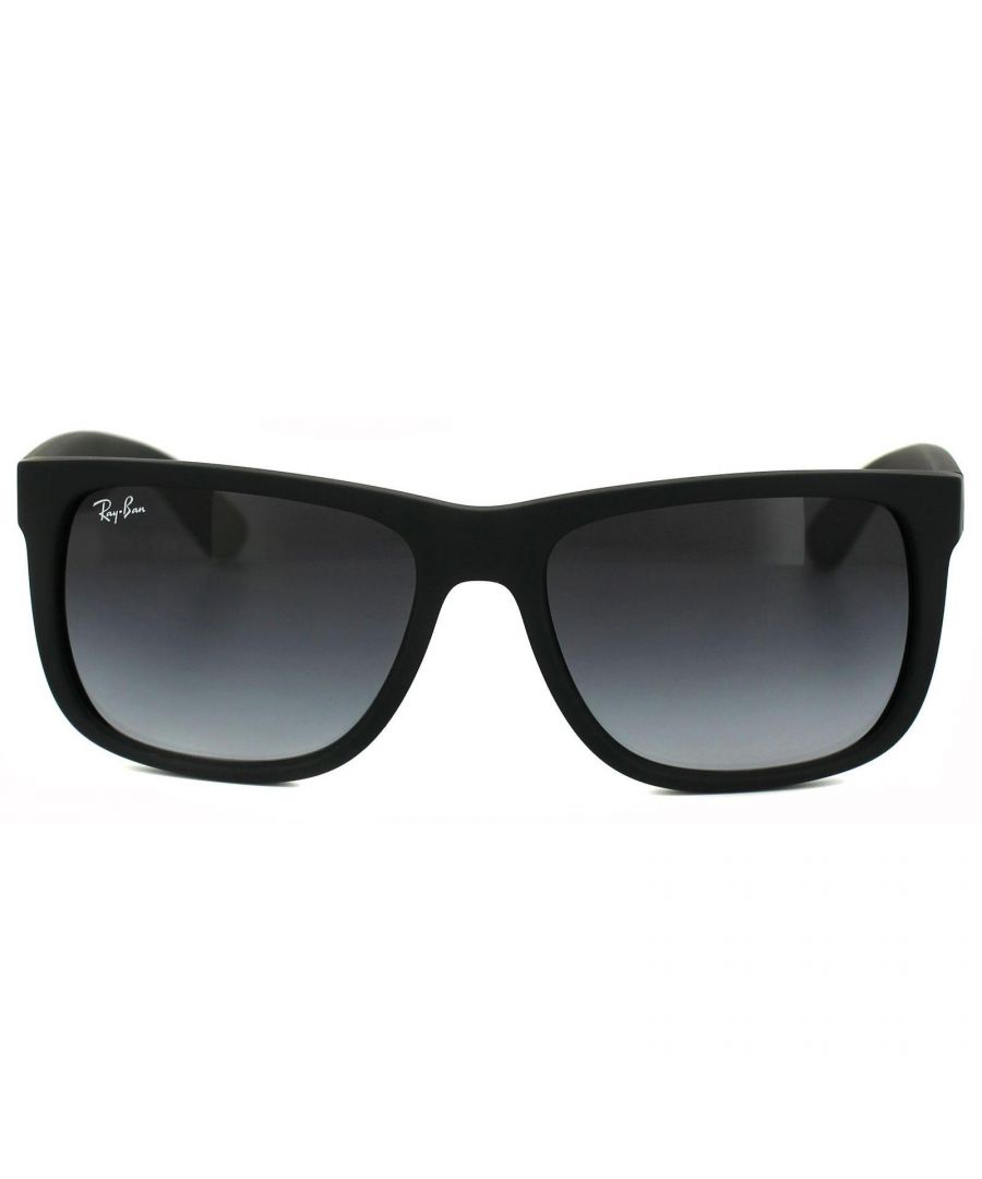 Image for Ray-Ban Sunglasses Justin 4165 Rubber Black Grey Gradient 601/8G
