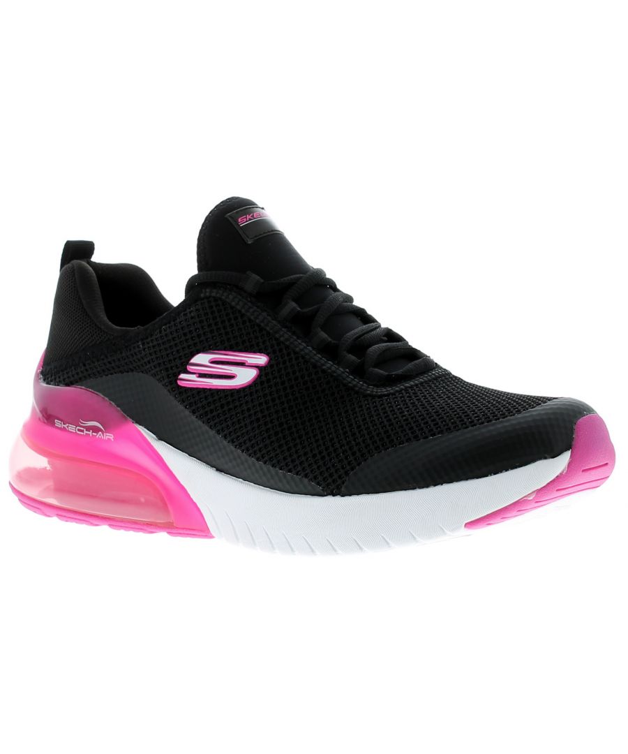 Image for Skechers Air Stratus Sparklin Women's Trainers In Black