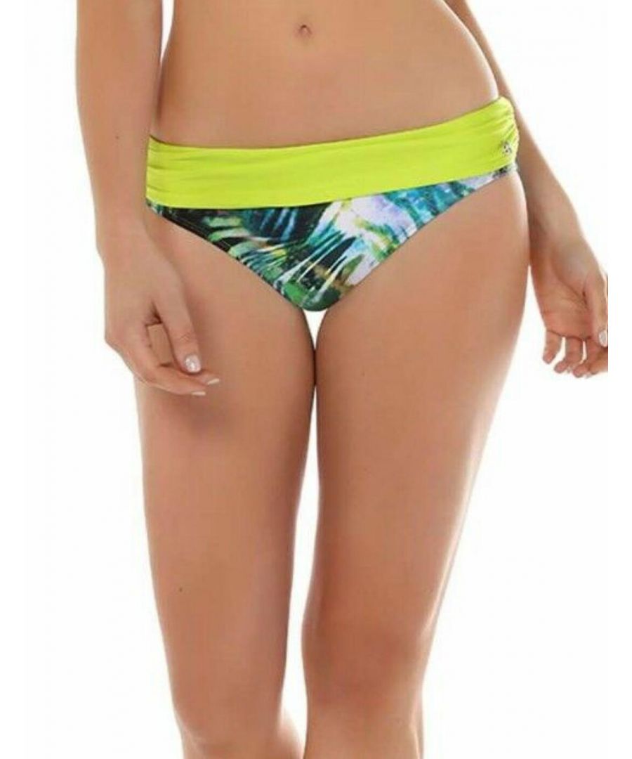 Seaspray Womens 13-1350 Monteverde Fold Waist Bikini Brief - Multicolour - Size 20 UK