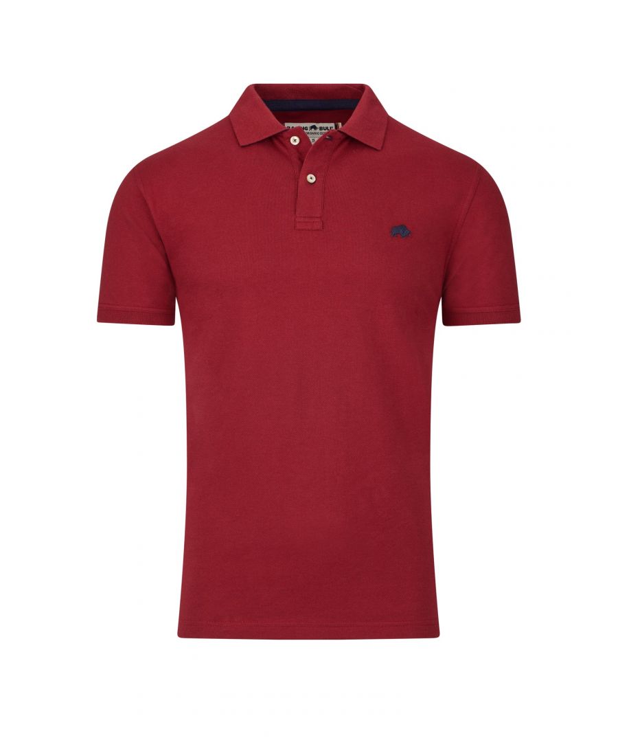 Raging Bull Mens Classic Organic Polo - Red Cotton - Size 4Xl