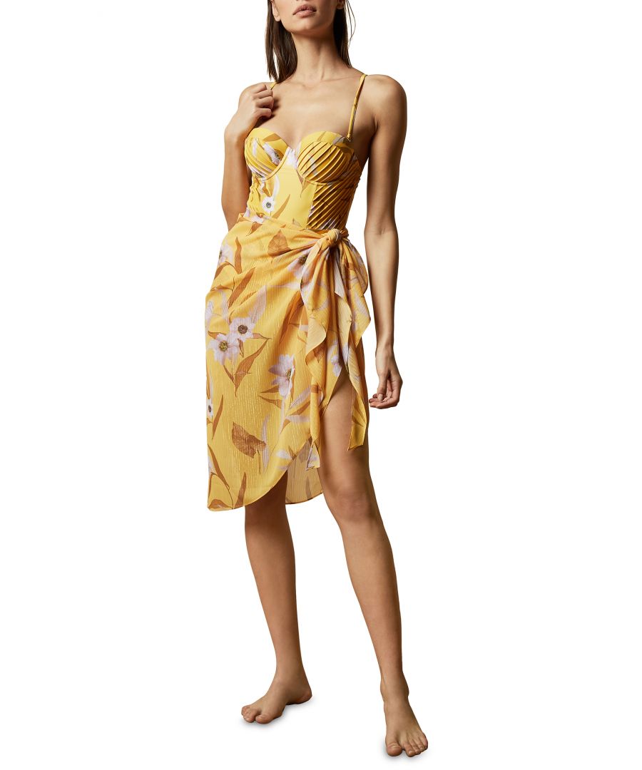 Image for Ted Baker Allessa Cabana Sarong Skirt Cover Up, Yellow