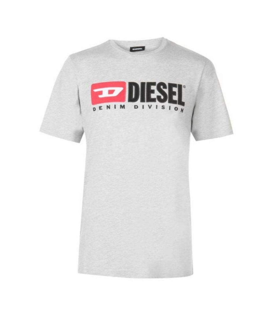 Image for Diesel T-Diego Division Logo T-Shirt - Grey