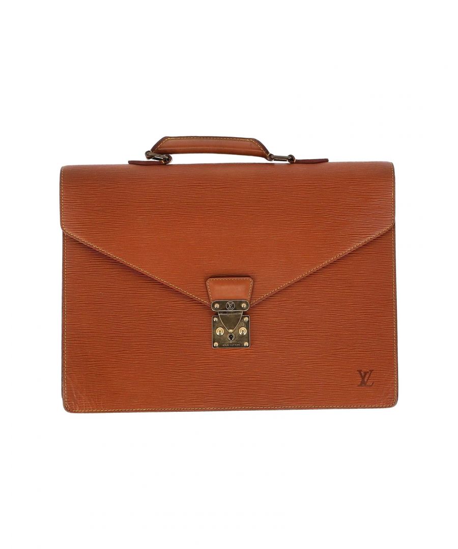 Louis Vuitton Pre-Owned Mens Conseiller Briefcase In Brown Epi Leather Leather (Archived) - One Size