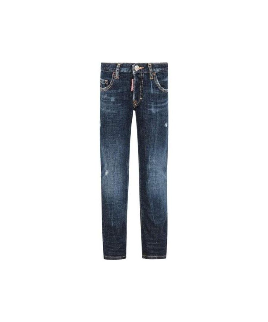 These Dsquared2 Jeans are made from 98% cotton, they include the iconic Canada leaf logo, front fastening and fading marks on the leg.