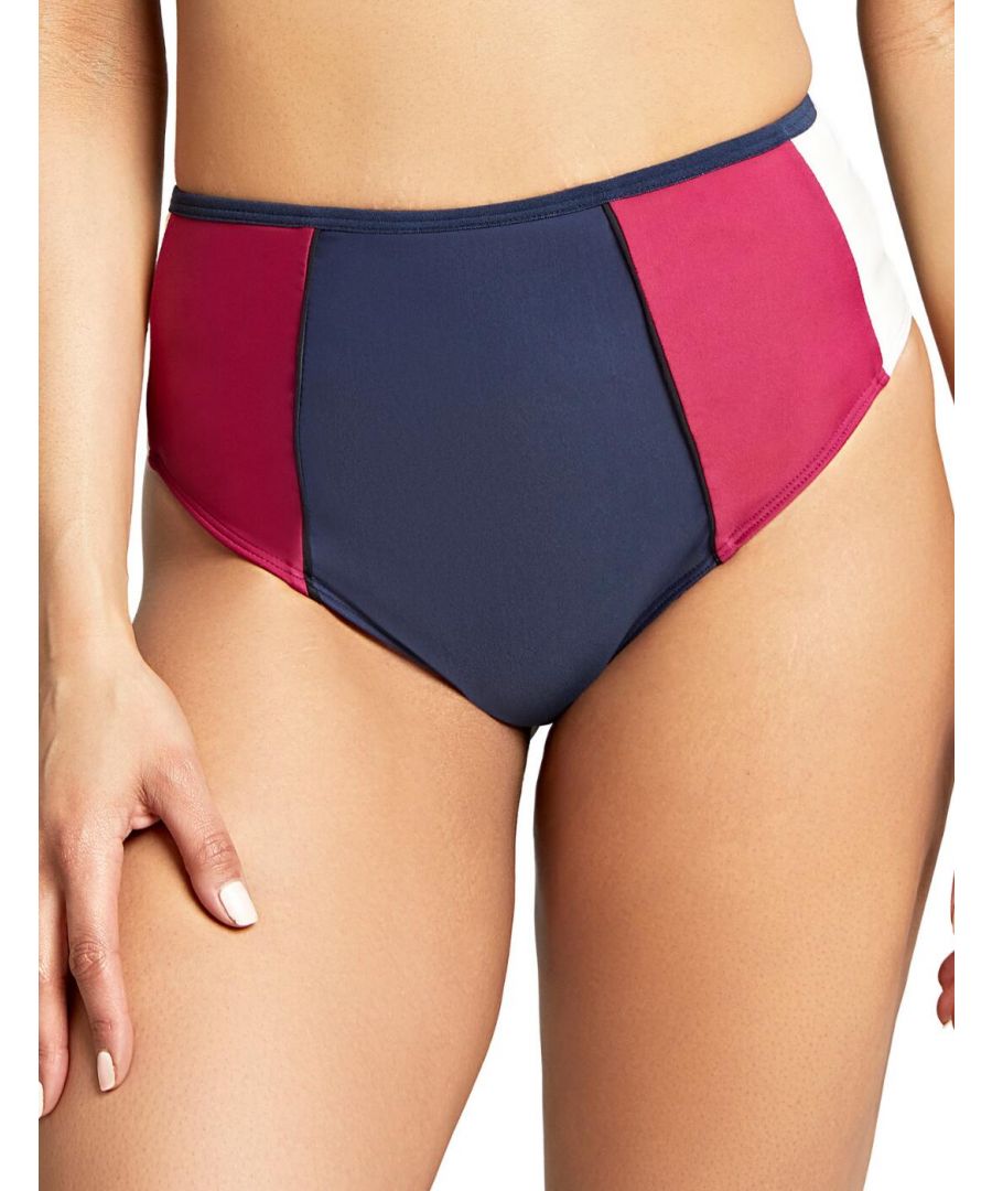 Panache Womens Limitless High Waist Leg Bikini Pant - Multicolour Polyamide - Size Large