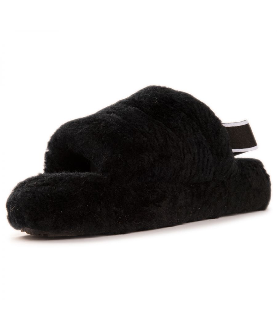 Perfect sandal with a slipper feel \n Soft premium genuine Australian Sheepskin wool upper \n Full premium sheepskin insole \n Lightweight platform mid-sole for extra cushioning and comfort \n Elastic strap making for an easy-fit  \n Soft Rubber outsole – highly durable and lightweight \n The on trend fashion season style  \n 100% brand new and high quality, comes in a branded box, suitable for gifting