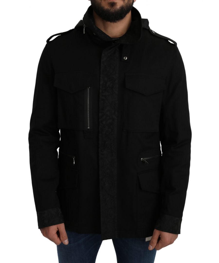 Roberto Cavalli Winter Hooded Jacket