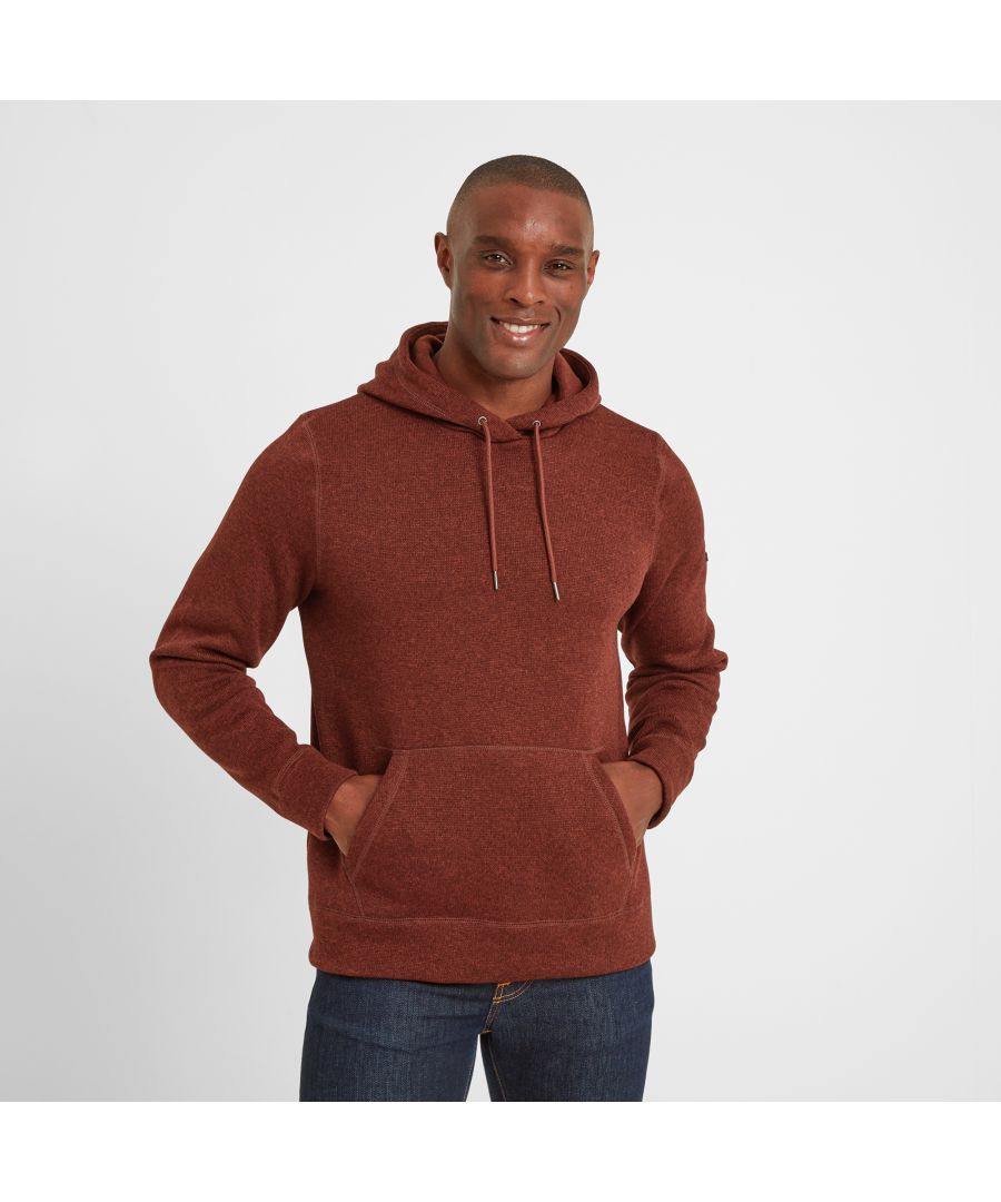 Supersoft, our knitlook fleece Mosby hoody is lightly fluffed up inside for extra cosiness – perfect for shrugging on that extra layer when needed. Easy to wear, it’s anti-pill, so you won’t get those annoying bobbles after a few wears. There’s a hood with matching knitted drawcords and a kangaroo pocket which joins in the middle to slip your hands inside for added warmth. Mosby comes in strong winter colours that echo our rugged northern landscape. Hem and cuffs are in the same knit-look fleece, and it’s finished with TOG24's embossed rubber Yorkshire Rose badge on the sleeve.