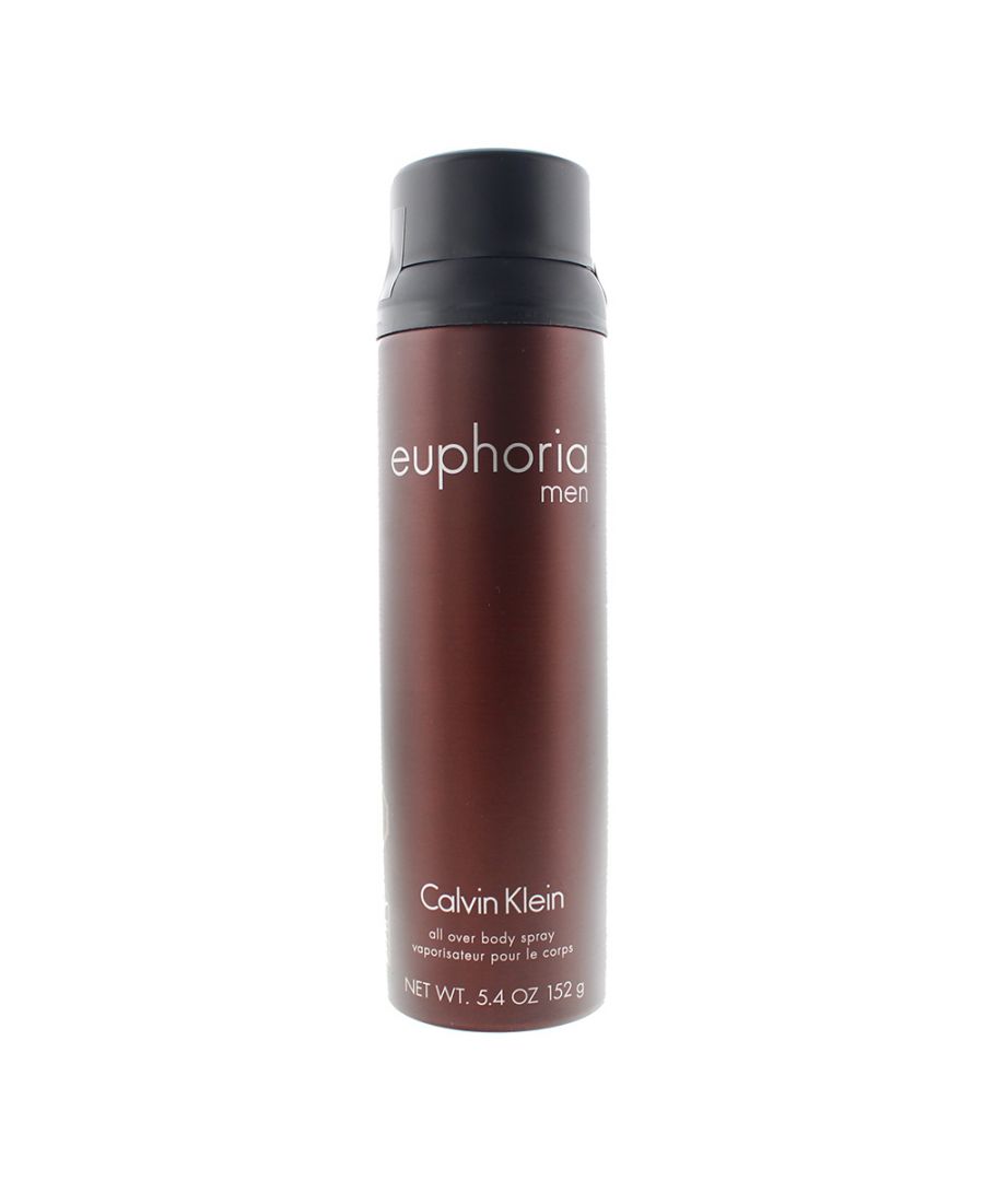 Euphoria Men is a woody aromatic fragrance for men, created by Carlos Benaim, Jean-Marc Chaillan and Loc Dong, which was launched in 2006 by Calvin Klein. The fragrance has top notes of Ginger and Pepper, Middle notes of Black Basil, Sage and Cedar; with Base notes of Amber, Suede, Brazilian Rosewood and Patchouli.