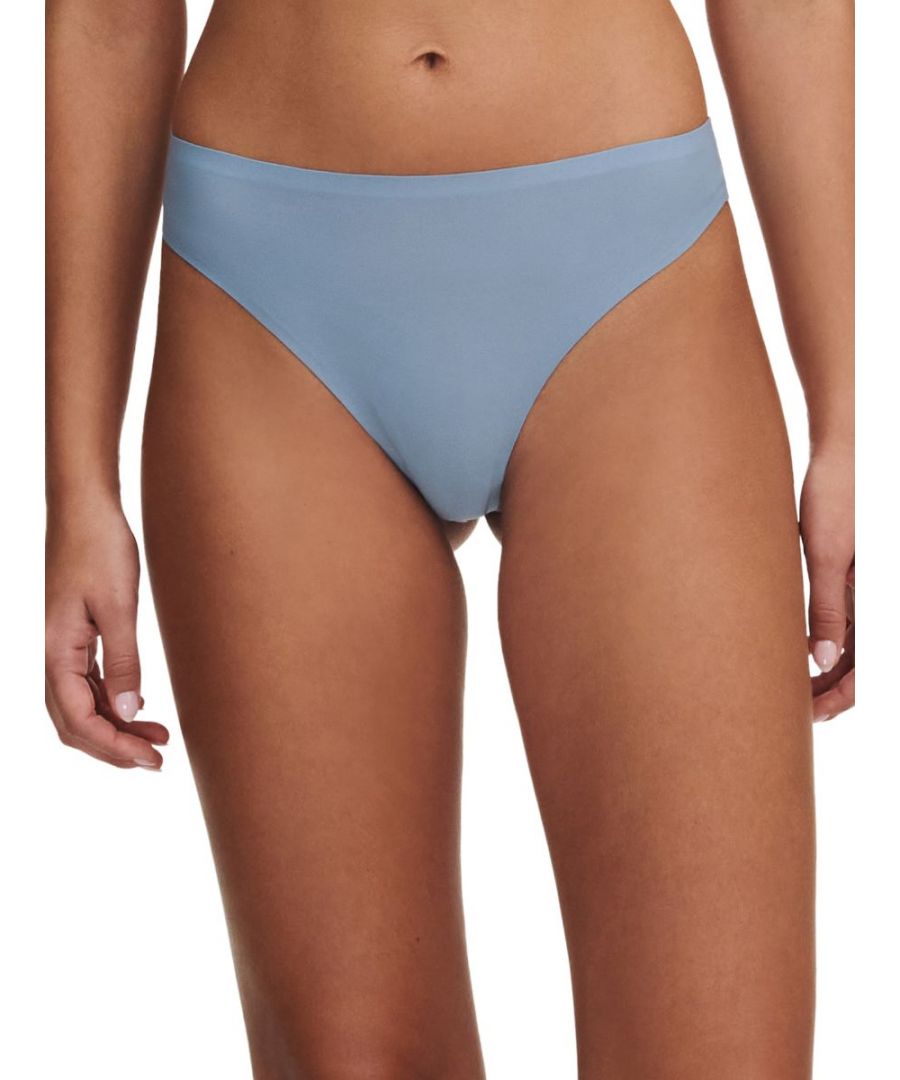 Chantelle SoftStretch String Thong. One size. With a second-skin effect, lined gusset and seam-free leg/waist. Product is made of Nylon, Elastane, Cotton and is recommended hand-wash only.