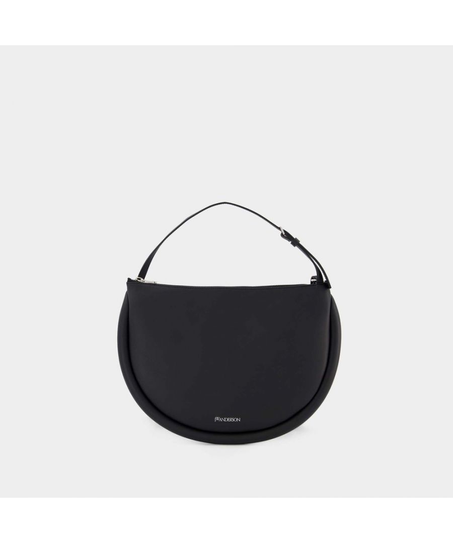 J.W.Anderson Unisex Medium Bumper-Moon Hobo Bag - J.W. Anderson - Black - Leather Leather (archived) - One Size