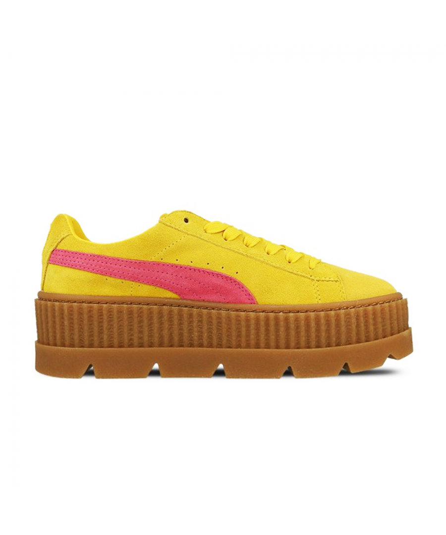 The Puma x Fenty Cleated Creeper is a women’s exclusive that comes from the queen of pop’s collaboration with Puma, this time with an even higher stacked sole for that extra boost.