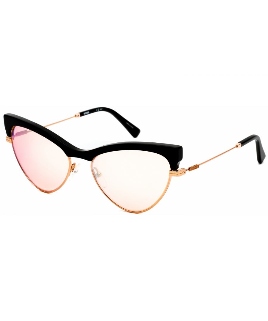 Moschino MOS068/S Sunglasses Pink / Green Mirror