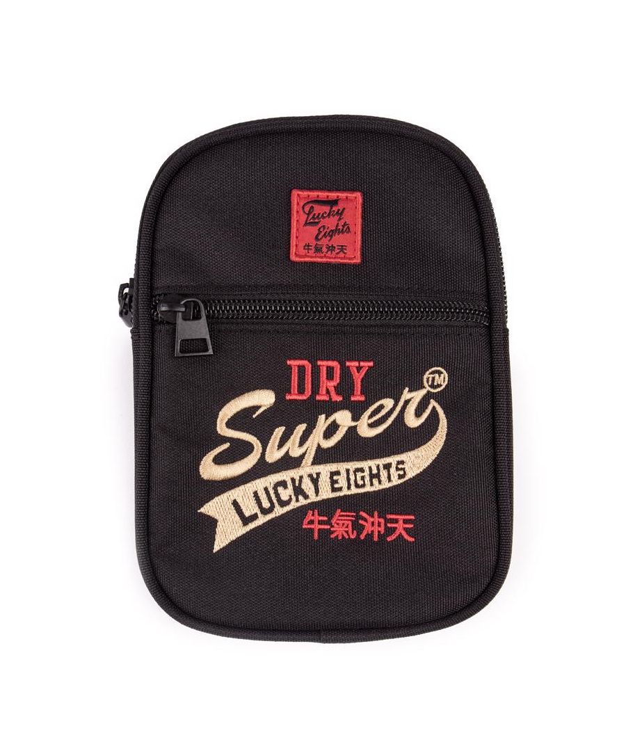 Superdry's Sport Pouch Cross-body Bag Is A Cool Staple To Accompany Your Easy-going Outfits. Featuring A Practical Top Zip Design, With A Retro-inspired Label Branding, Adjustable Shoulder Strap And Front Pocket, This Black Bag Will Suit Your Unique Style And Add An On-trend, Relaxed Vibe To Your Looks.