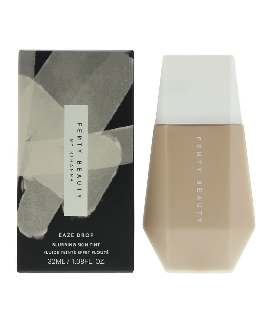 The Fenty Beauty Eaze Drop Blurring Undertones Skin Tint range is a range of 25 shades that deliver smooth and instantly blurred skin. The tint, which is a tinted moisturiser, is an easy to apply, flexible moisturiser that evens out complexion for a no-make up make up look. The tint is buildable, hydrating, works brilliantly with primer and skincare, and can be applied with eithers fingers or a brush. The formula is humidity, sweat and transfer resistant.