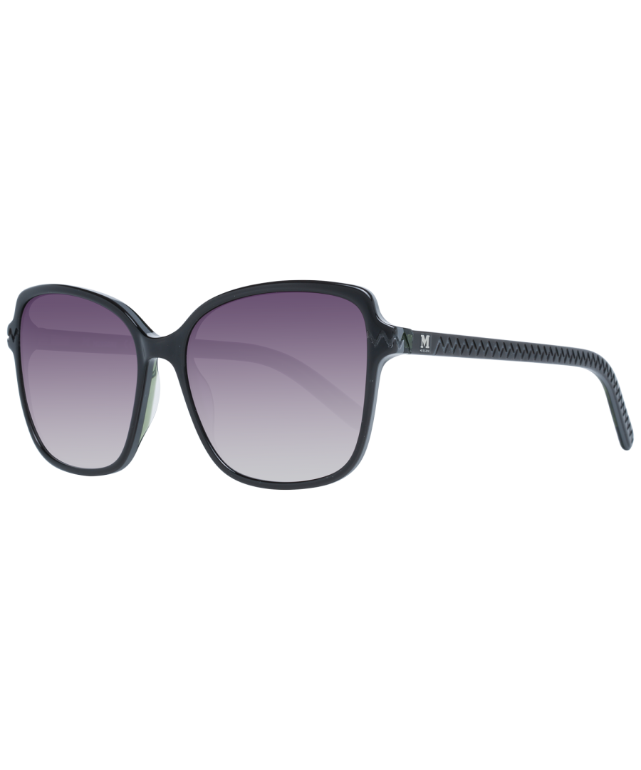 Missoni Sunglasses MM232 S01 53 Women\nFrame color: Black\nLenses color: Black\nLenses material: Plastic\nFilter category: 3\nStyle: Butterfly\nLenses effect: Gradient\nProtection: 100% UVA & UVB\nSize: 53-15-140\nLenses width: 53\nLenses height: 46\nBridge width: 15\nFrame width: 134\nTemples length: 140\nShipment includes: Case, cleaning cloth\nSpring hinge: No\nExtra: No extra