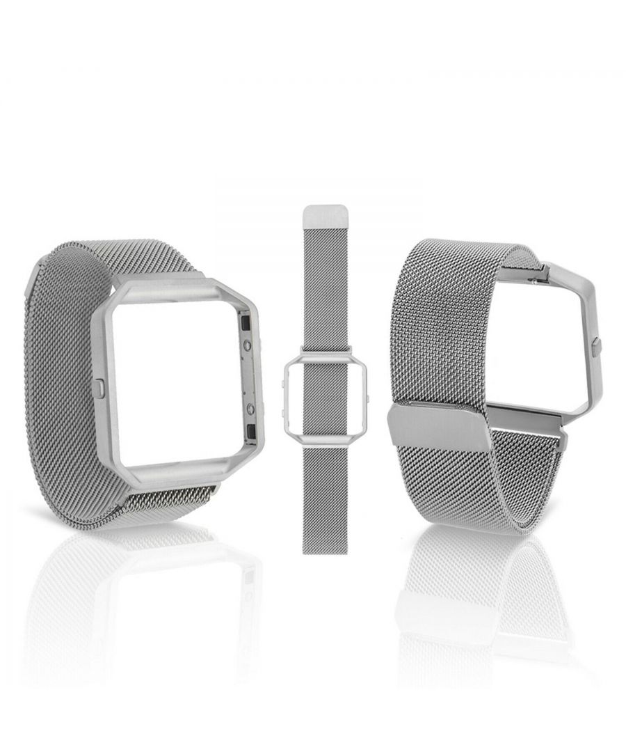 AQ Fitbit Blaze straps Silver  A must Have for Fitbit Blaze, nice replacement accessories for Fitbit Blaze Smart Watch. Easy to install and remove. A high-quality wristband cover protects your smartwatch without falling off. Comfortable, durable materials make these bands your go-to accessory through exercise, sweat, sleep, and beyond. Features a combination of functionality and style.