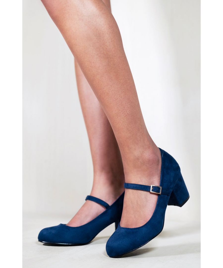 A truly stylish mid high block heel pumps for truly stylish ladies. These fabulous pair of shoes are comfortable that will take you from day to night with ease. Dress them up with a fresh pair of jeans or dress down for a more casual look with leggings or skinny jeans.
