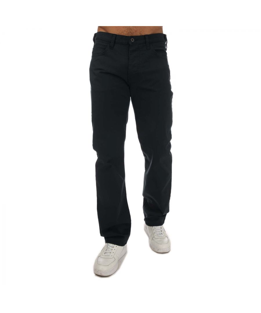 Armani J21 jeans met normale pasvorm voor heren, marineblauw