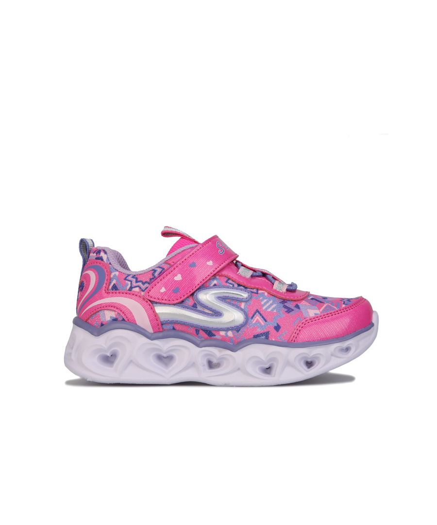 Image for Girl's Skechers Infant Heart Light Trainers in Pink