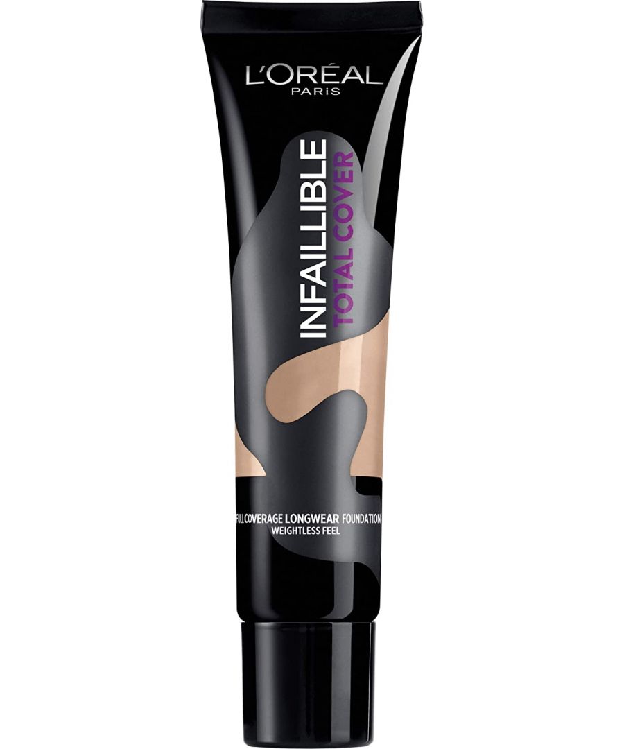 Discover Infallible Total Cover Foundation for a flawless, full coverage base that lasts up to 24 hours. The zero compromise, camouflage formula covers everything from blemishes, redness and tattoos without the overload, while the matte finish leaves you with an even, shine-free base.No compromise. No transfer. No overload