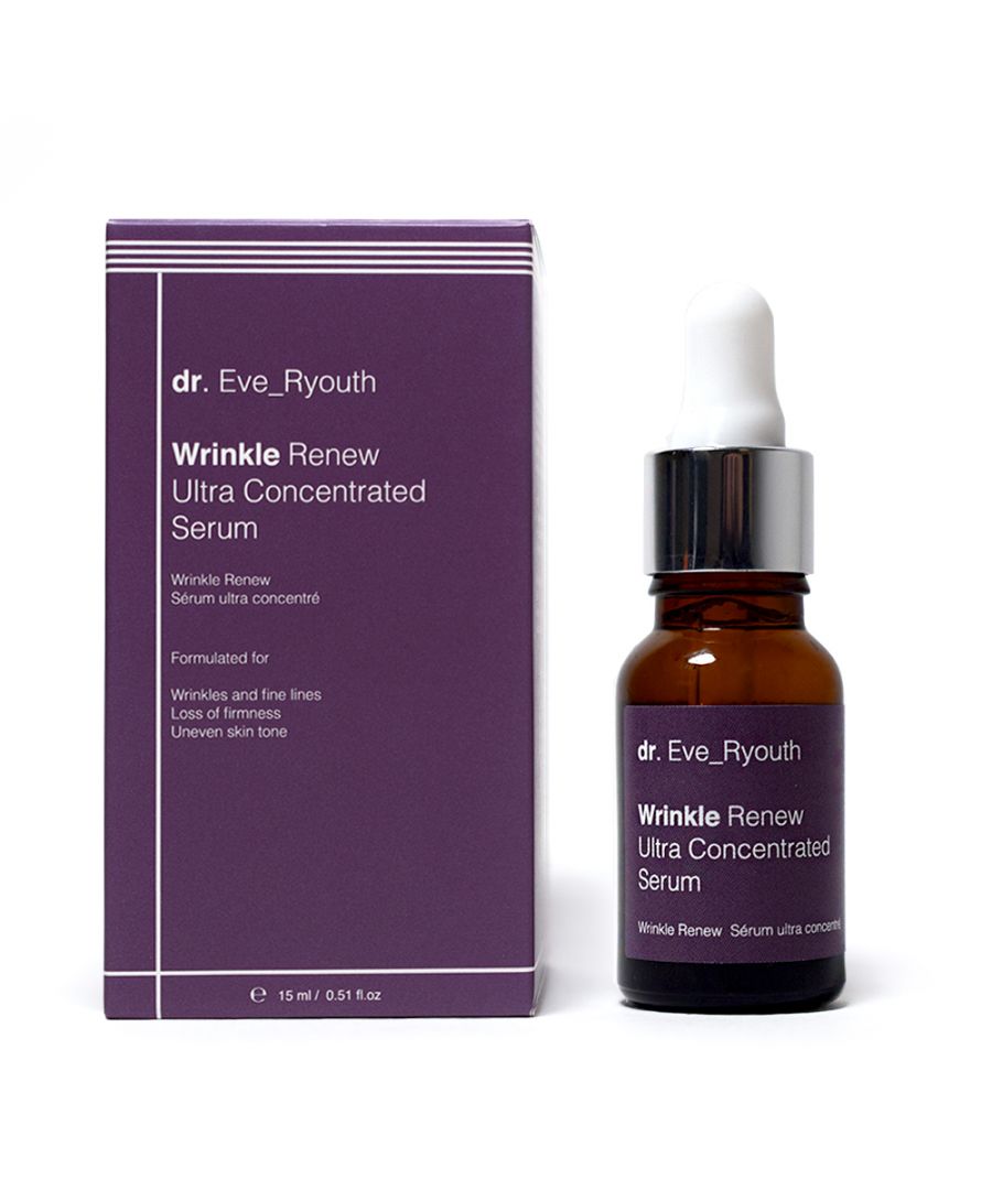 Wrinkle Renew Ultra Concentrated Serum 15ml\n \n Formulated for:\n Wrinkles and fine lines\n Loss of firmness\n Uneven skin tone\n \n Wrinkle Renew Concentrated Serum is specially formulated for fine lines and wrinkles and for skin that is losing its youthful plumpness. It contains a peptide that has a similar structure as an epidermal growth factor that works to restore and renew the uppermost layer of the skin. The serum is lightweight and it is packed with Konjac root extract that is an excellent skin moisturiser.\n \n Facts:\n +1 super wrinkle ingredient\n +1 super moisturising ingredient\n +2 lightweight oils\n \n Key Ingredients\n SH-OLIGOPEPTIDE-1\n SH-Oligopeptide-1 that has an identical chemical structure to an epidermal growth factor. Epidermal growth factor works to increase the rate of renewal of the skin smoothing the look of wrinkles and fine lines.\n \n Konjac Root Extract\n Konjac root extract aims to keep skin hydrate and smooth it contains approximately 40% glucomannan which when it comes into water .can expand up to 17 times in size.\n \n Soyabean Oil\n Soybean oil is high in antioxidants that aim to protect the skin from free radical. Soybean oil contains high concentrations of genistein, vitamin E, essential fatty acids, and lecithin.\n \n Usage: Apply 2-3 drops to cleansed skin morning and night, continue with a moisturiser.