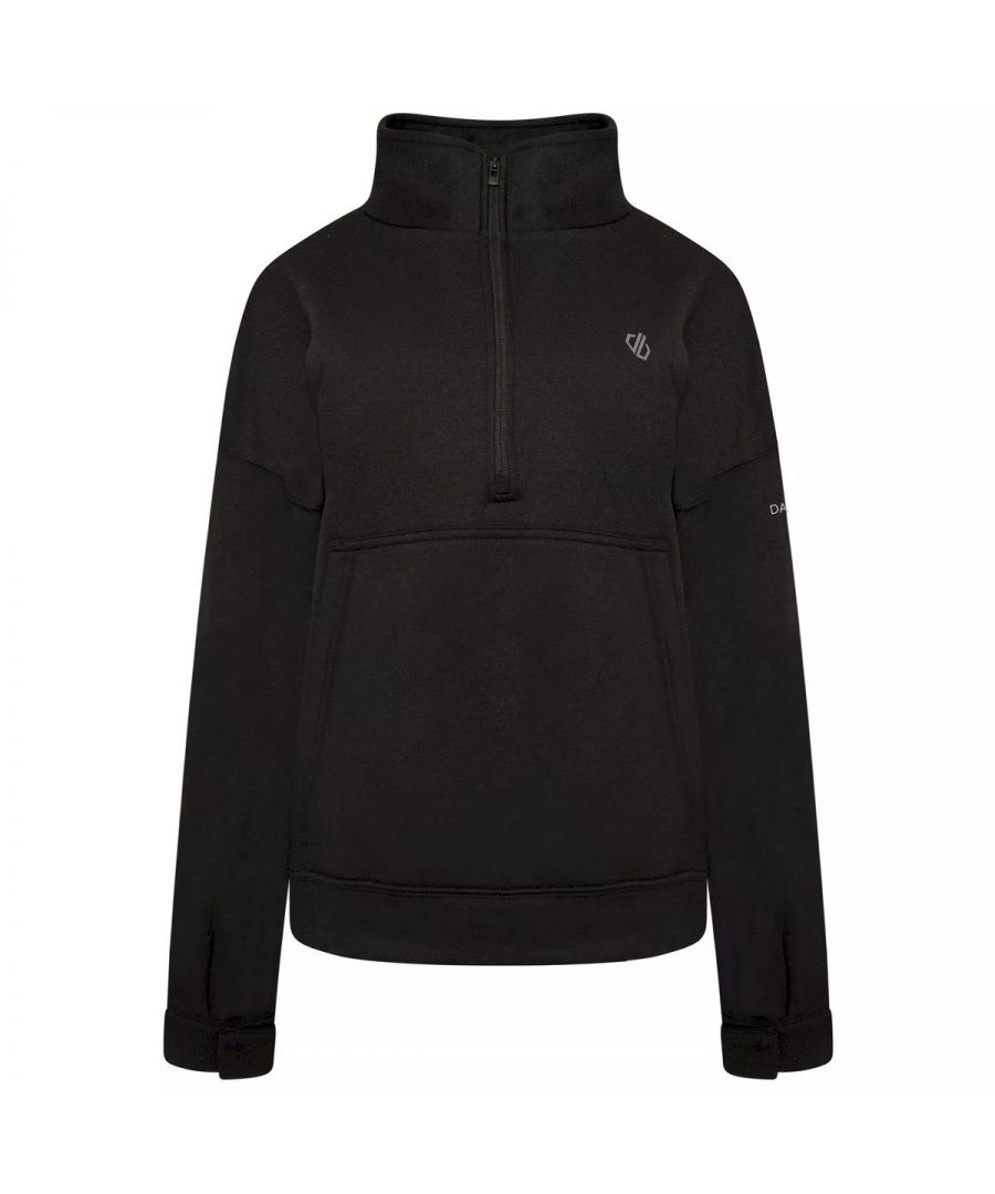 Dare 2B Womens/Ladies Laura Whitmore Recoup II Half Zip Sweatshirt (Black) - Size 12 UK