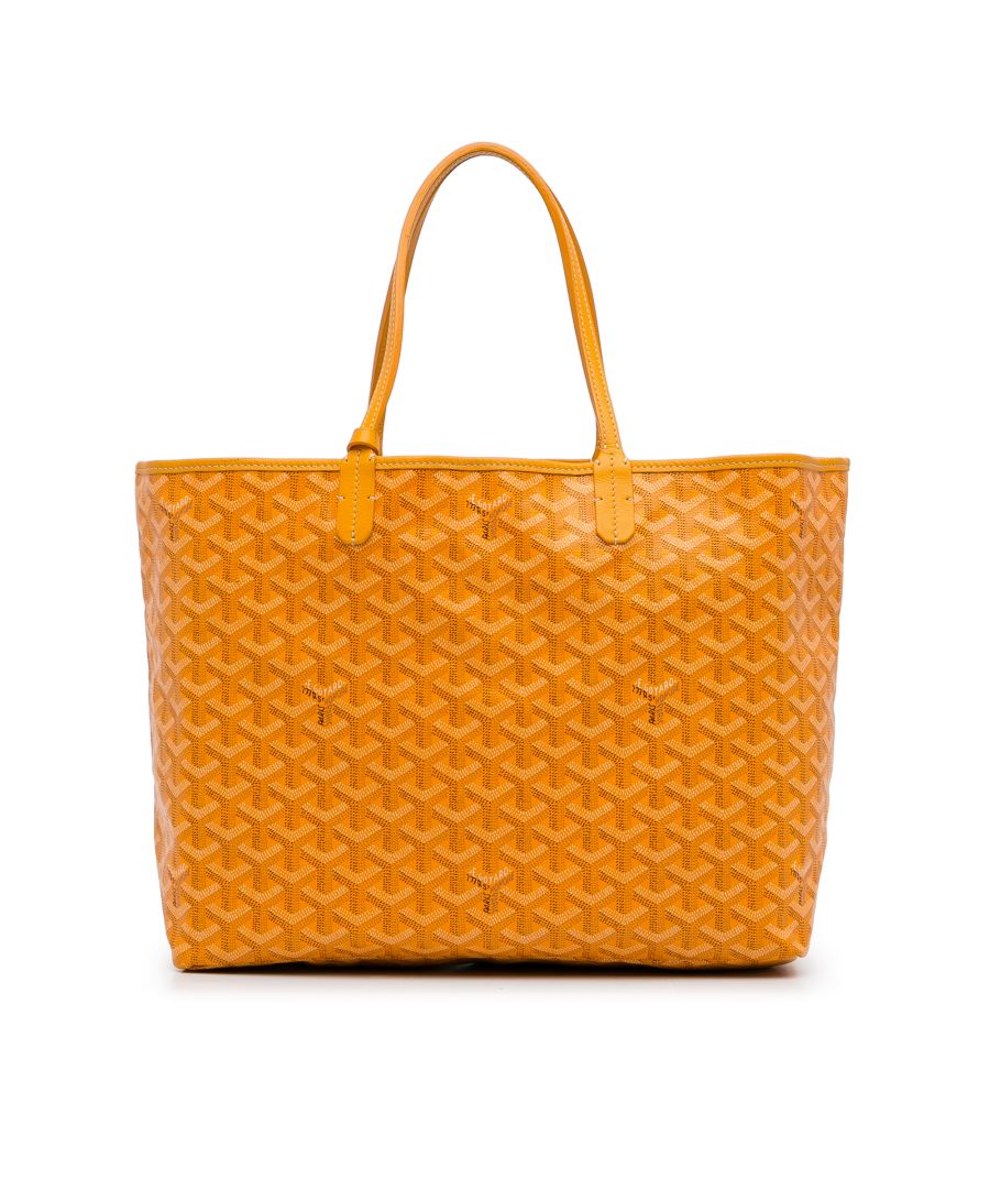 goyard pre-owned womens vintage saint louis pm yellow fabric - one size