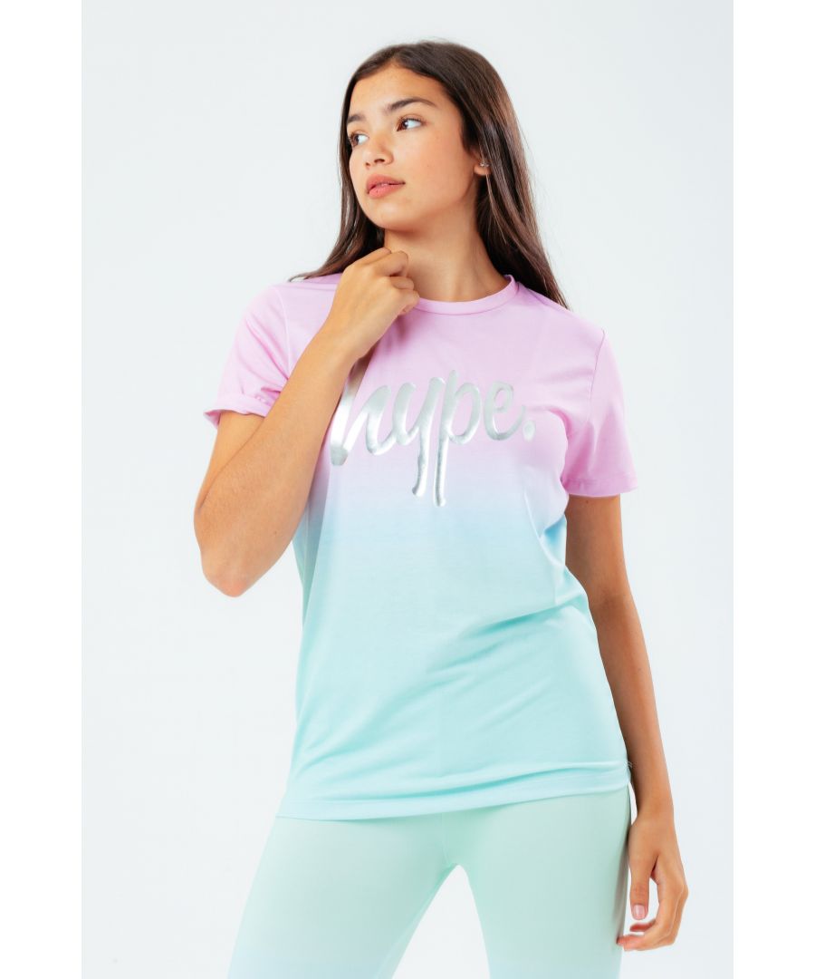 Image for Hype Pink Mint Fade Kids T-Shirt