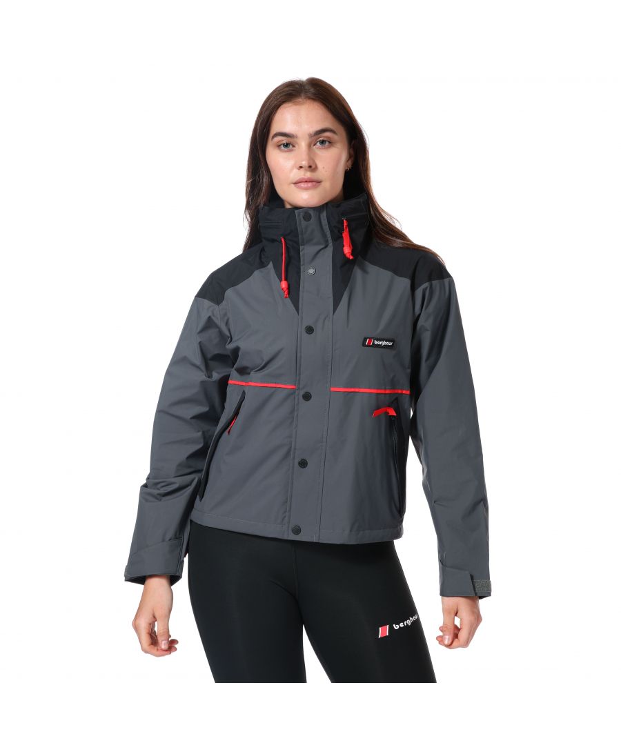 Berghaus Mayeurvate Short Shell jas voor dames, grijs-zwart