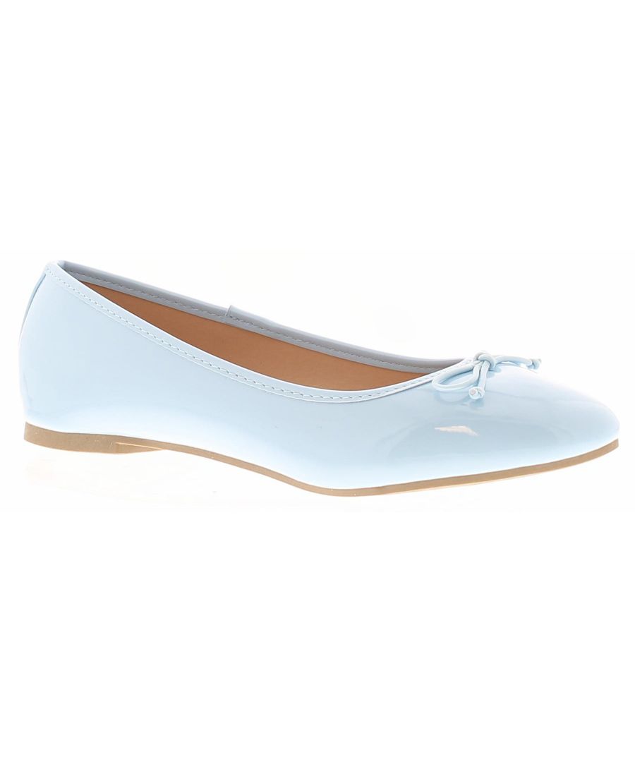 Platino Bright Womens Flat Shoes Blue. Manmade Upper. Manmade Lining. Synthetic Sole. Ladies Womans Fashion Flat Casual Bright Summer Holiday Colourful Occasion.