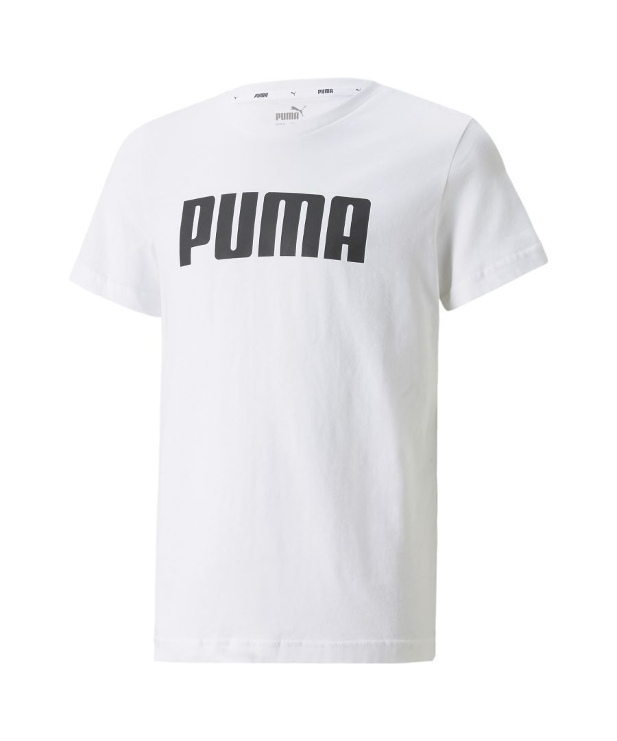 PUMA brings you the latest in style must-haves in our Essentials line – a collection of essential staples made with the street style enthusiast in mind. Our Essentials Youth Tee is the definition of a style staple, with iconic PUMA branding and a comfortable fit any street style enthusiast will adore.