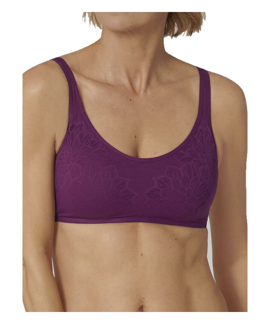 Triumph Womens Fit Smart P Soft Cup Bra - Crushed Berry - Grey - Size Small