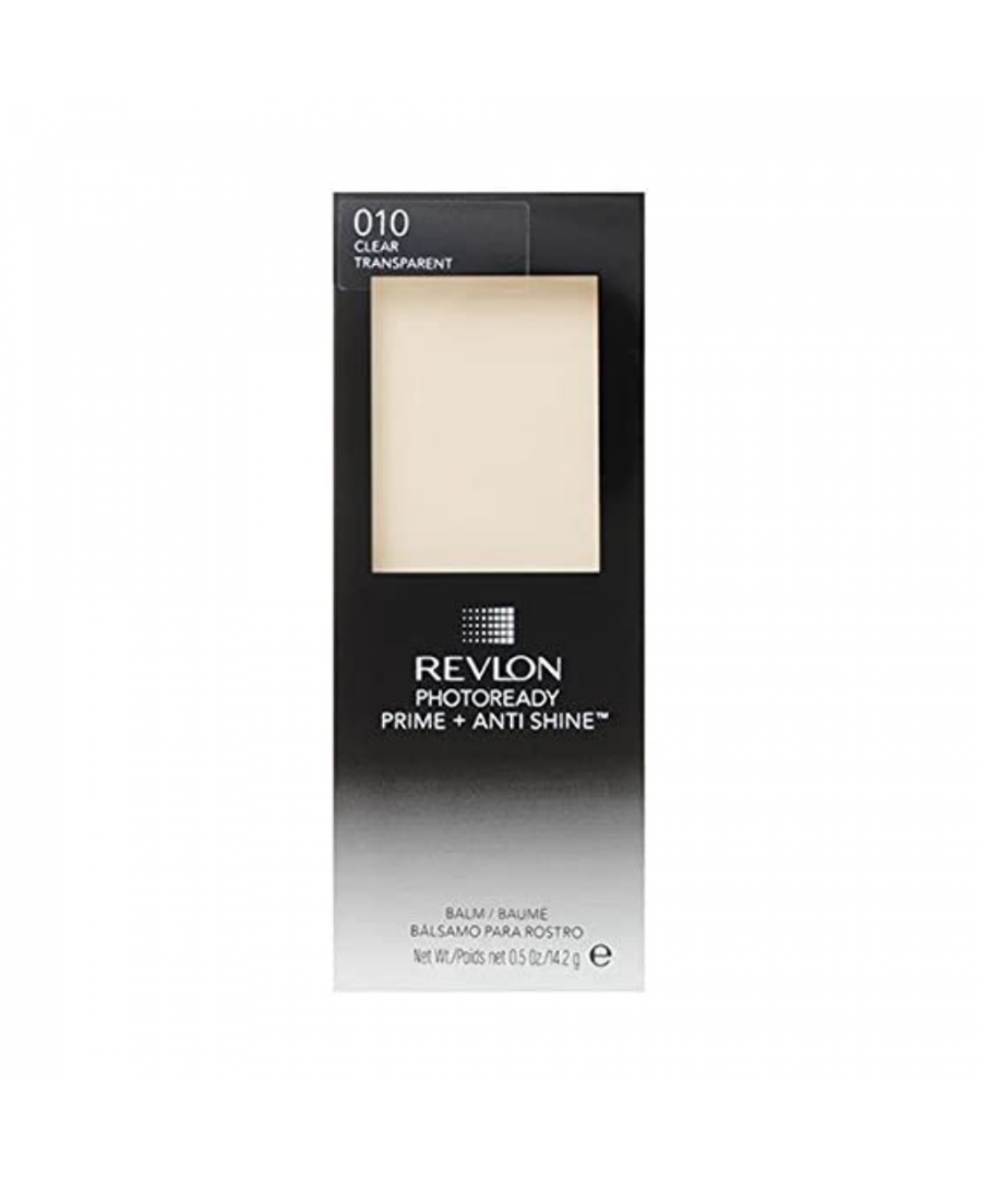 Try Revlon's PhotoReady Prime + Anti-Shine to minimise the look of pores, fine lines and wrinkles to create a smooth, matte finish. Non-irritating and non-greasy oil absorbing formula. Can be worn alone, under or over make up.