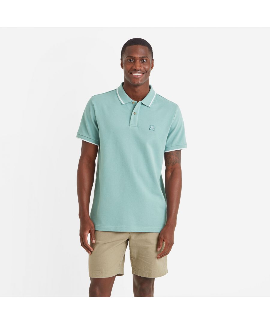 TOG24 Binsoe Mens Polo Muted Teal Cotton - Size 3XL