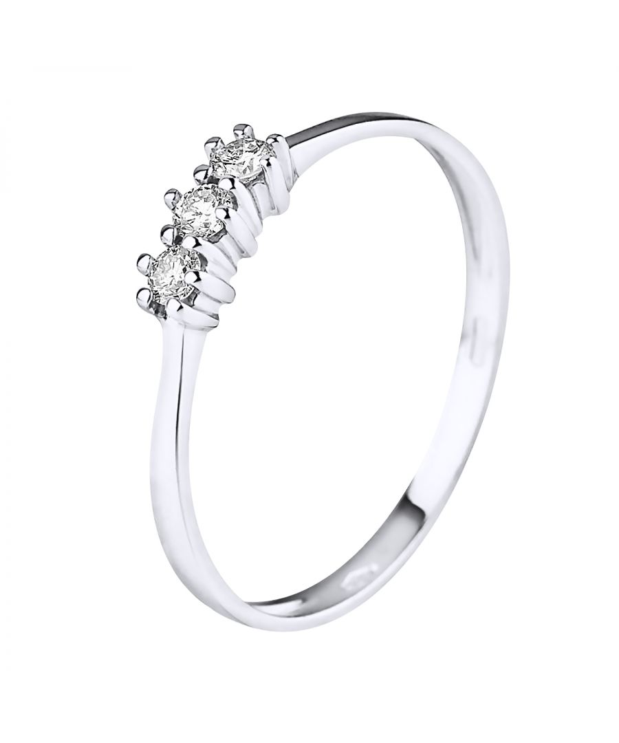 Image for DIADEMA - Ring - Trilogy Diamond - White Gold