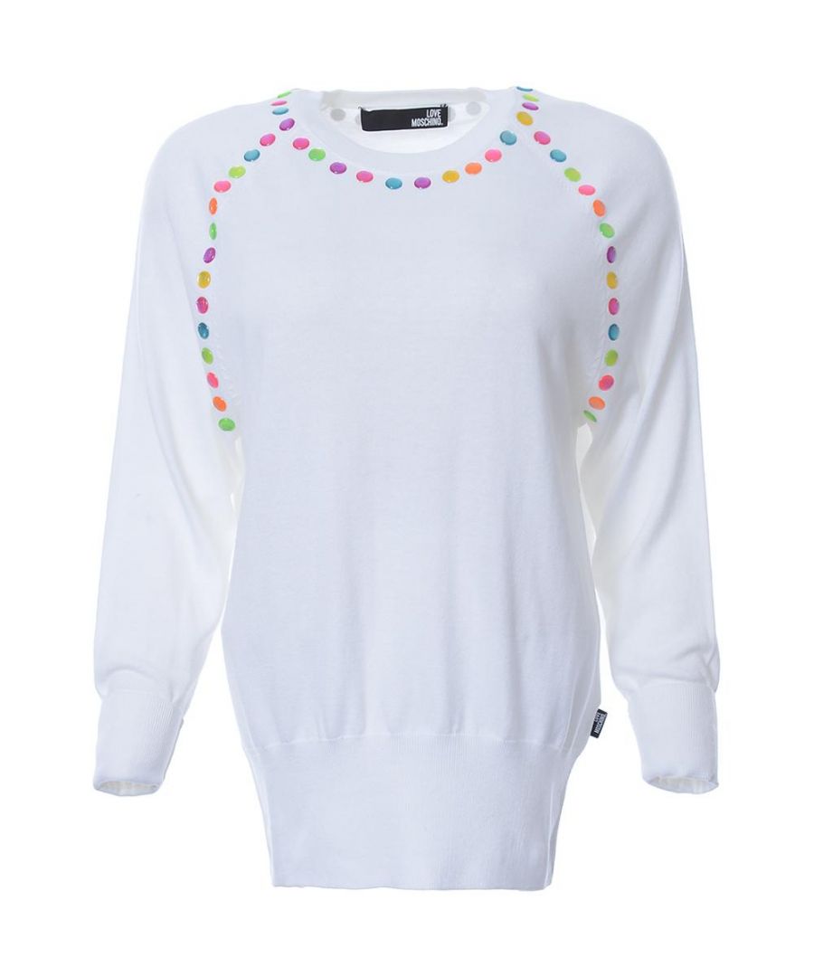 Image for Love Moschino SWEATER-OPTICAL WHITE in White