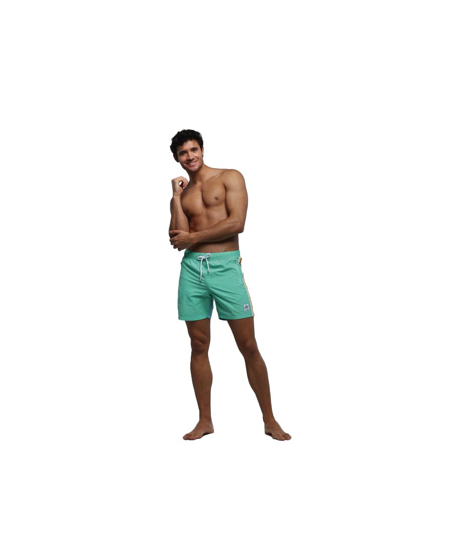 Munich Mens Retro Long Swimsuit with mesh inner lining UM0380 men - Green - Size 2XL