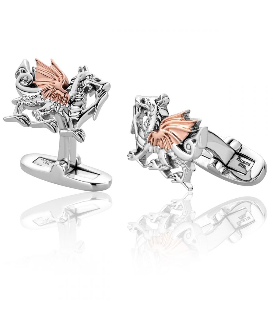 Image for Welsh Dragon Silver Cufflinks