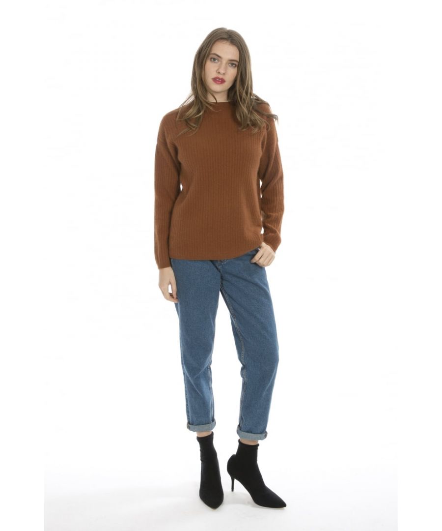 Jayley's cashmere blend sweater is comfortable, lightweight and versatile, so you're sure to wear it often. It's knitted from our sumptuous cashmere blend and cut for a slightly loose fit that's defined by exaggerated ribbed trims.Comfortably fits sizes 8-15