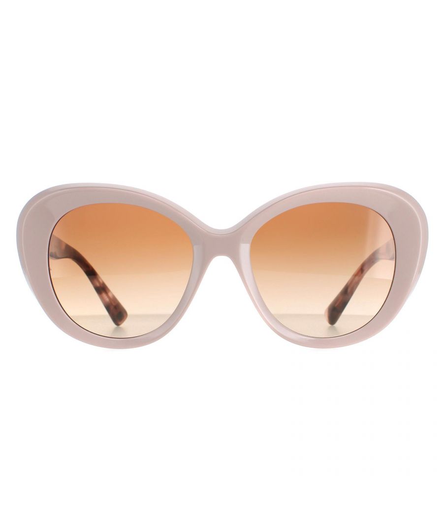 Valentino Butterfly Womens Antique Pink Havana Brown Gradient VA4113 Sunglasses VA4113 are a elegant butterfly style crafted from lightweight acetate. The Valentino emblem features on the temple tips for brand authenticity.