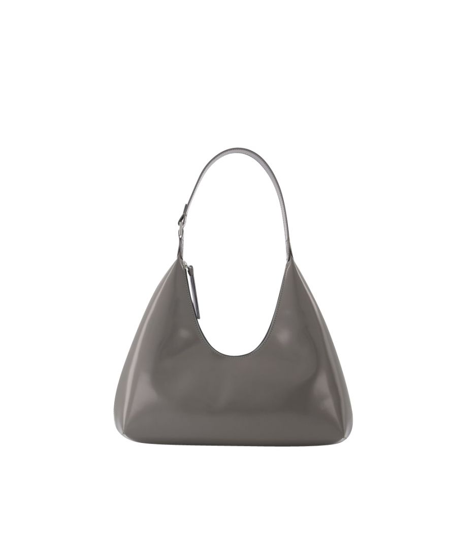 BY FAR Leather Fran Bag in Grey Grey Womens Bags Top-handle bags 