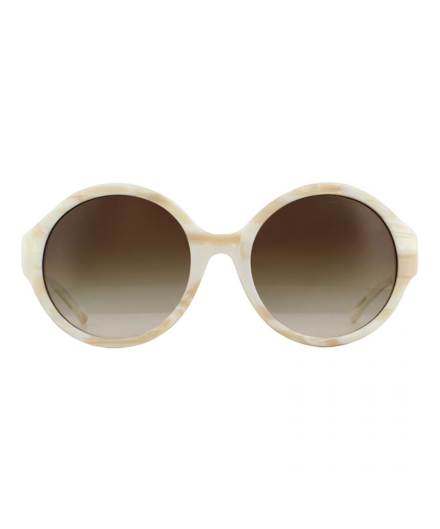 Michael Kors Sunglasses Seaside Getaway 2035 320813 Ivory Horn Brown Gradient