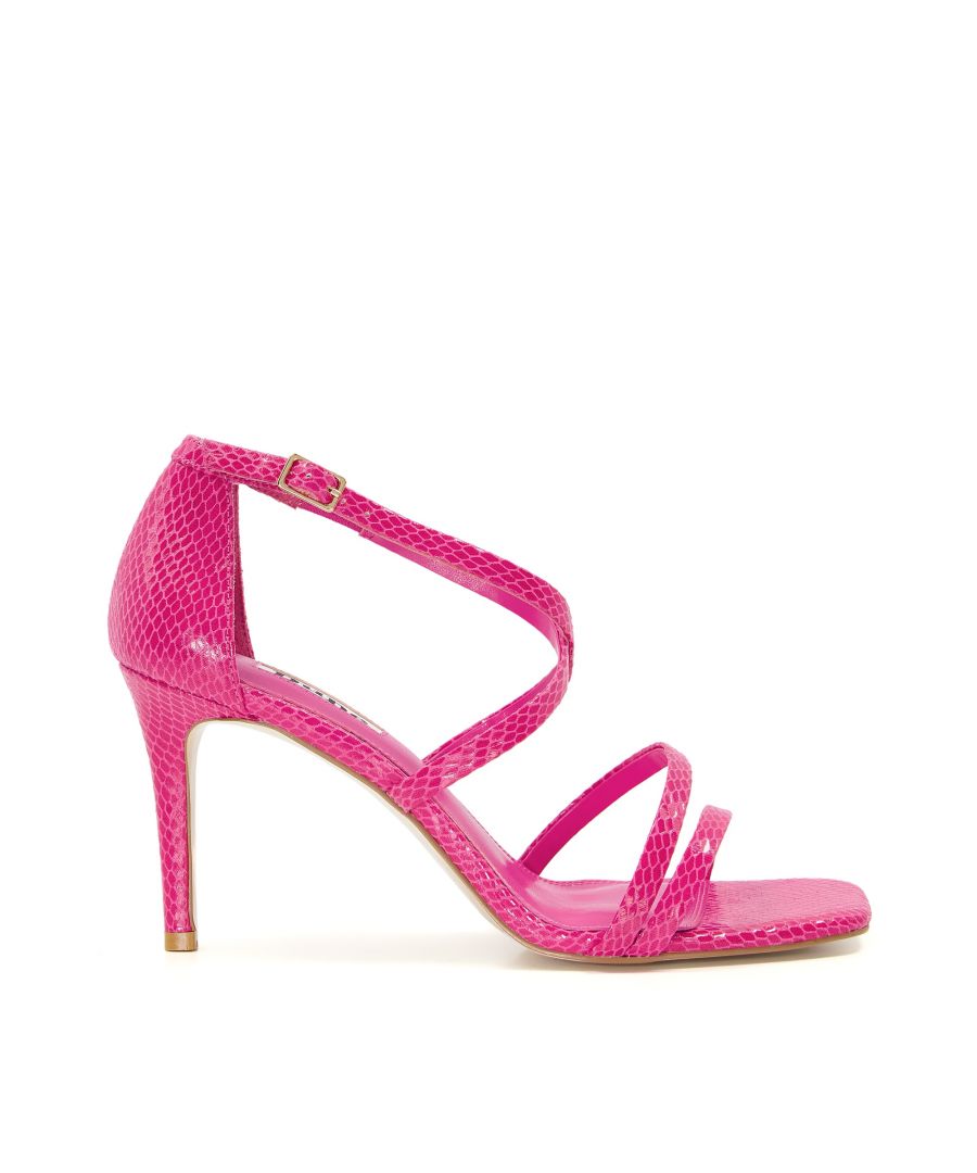 Make a subtle style statement in our elegant square toe high heel design
